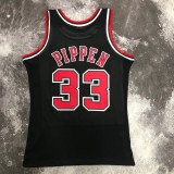 Chicago Bulls Black #33 PIPPEN 1:1 Quality NBA  Season Jerseys  1998