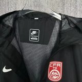 China Windbreaker  Interchange Jacket Black  1:1 Quality Soccer Jersey  25-26