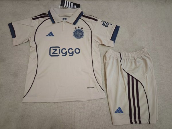 AJAX Third Away Kids  1:1 Quality Soccer Jersey   25-26