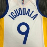 Golden State Warriors White V-Neck #9 IGUODALA 1:1 Quality NBA Season Jerseys  75 Year
