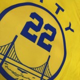 Golden State Warriors Yellow Tram City Edition #22 WIGGINS 1:1 Quality NBA Season Jerseys 2021