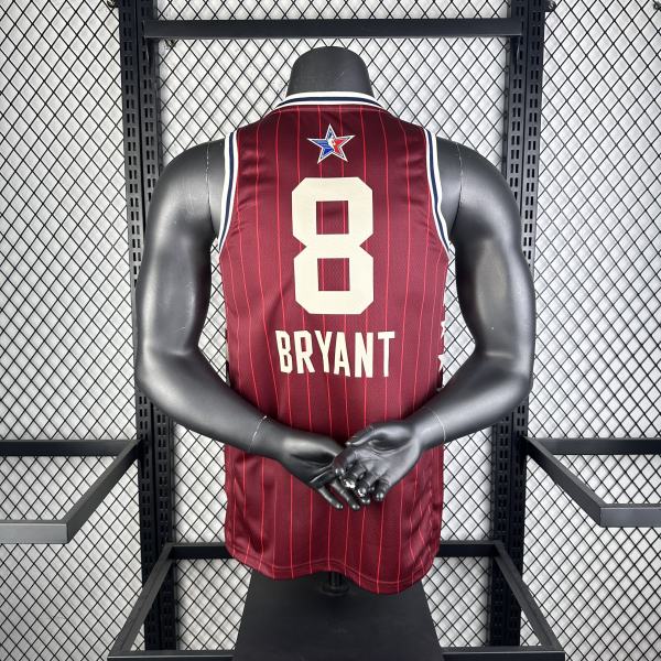 Los Angeles Lakers Kobe #8 BRYANT  Red  All-Star NBA Jersey  2024