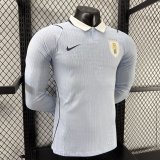 Uruguay Home player Long Sleeve 1:1 Quality Soccer Jersey  26-27 (2026)