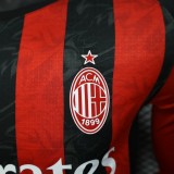 AC Milan Home Long player  1:1 Quality Soccer Jersey  25-26