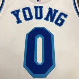 Los Angeles Lakers White Latin Night #0 YOUNG 1:1 Quality NBA Season Jerseys