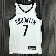 Brooklyn Nets White #7 DURANT 1:1 Quality NBA  Season Jerseys 75 Year