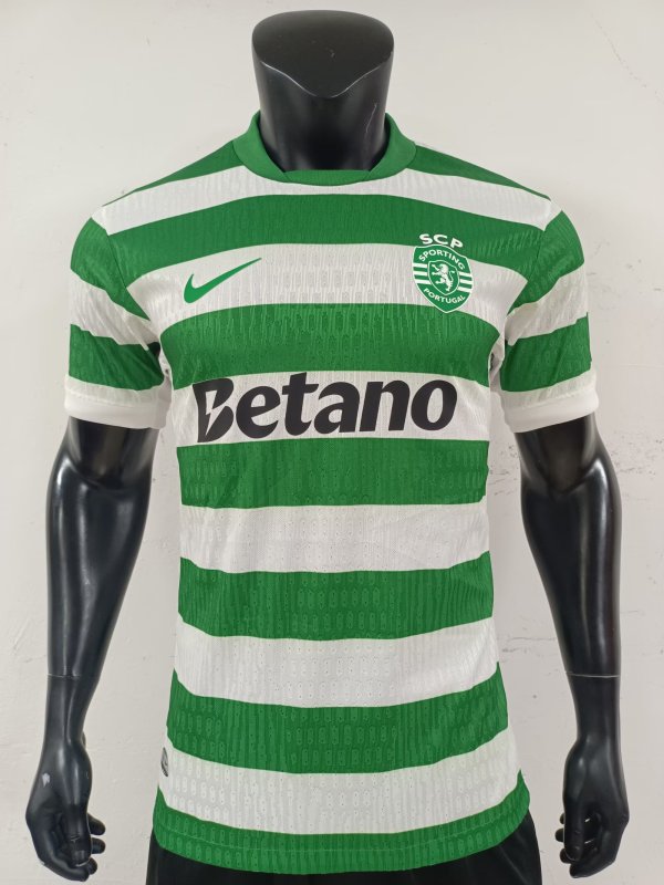 Sporting Lisbon Home player  1:1 Quality Soccer Jersey  24-25