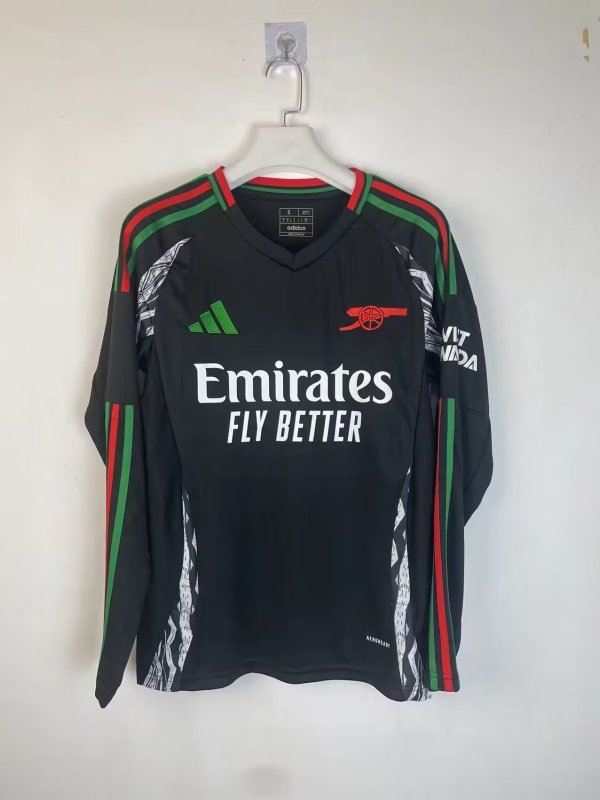 Arsenal  away Long Sleeve Fans 1:1 Quality Soccer Jersey   24-25