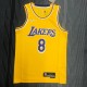 Los Angeles Lakers 75 Year Yellow Kobe #8 BRYANT 1:1 Quality NBA Season Jerseys 2022