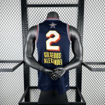 ALL STAR Dark blue #2 GILGEOUS-ALEXANDER NBA  Jerseys  2025