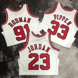 Chicago Bulls White #33 PIPPEN 1:1 Quality NBA  Season Jerseys  1998