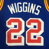 Golden State Warriors Blue Retro #22 WIGGINS 1:1 Quality NBA Season Jerseys 75 Year