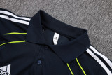 Real Madrid  Polo Fans cyan 1:1 Quality Soccer Jersey  25-26