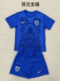 Finland  Home Fans kids  1:1 Quality Soccer Jersey  2025 25-26