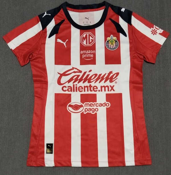 Chivas (Guadalajara ) Home Women  Fans 1:1 Quality Soccer Jersey  25-26