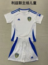 Leeds United Home kids 1:1 Quality Soccer Jersey  24-25