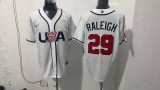 MLB USA White #29 RALEIGH 1:1 Quality Baseball  Jerseys  World Cup