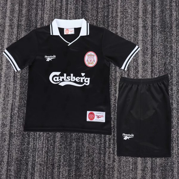 Retro Liverpool  Third Away Kids   1:1 Quality Soccer Jersey 1995-1996