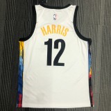 Brooklyn Nets City Edition Graffiti White #12 HARRIS 1:1 Quality NBA  Season Jerseys 2021