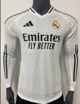 Real Madrid  Home  Long Sleeve Player  1:1 Quality Soccer Jersey   24-25