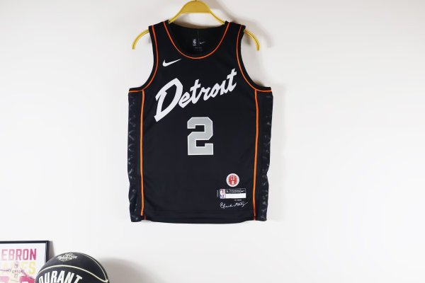 Detroit Pistons Kids  Black #2 CUNNINGHAM NBA Jerseys 2024