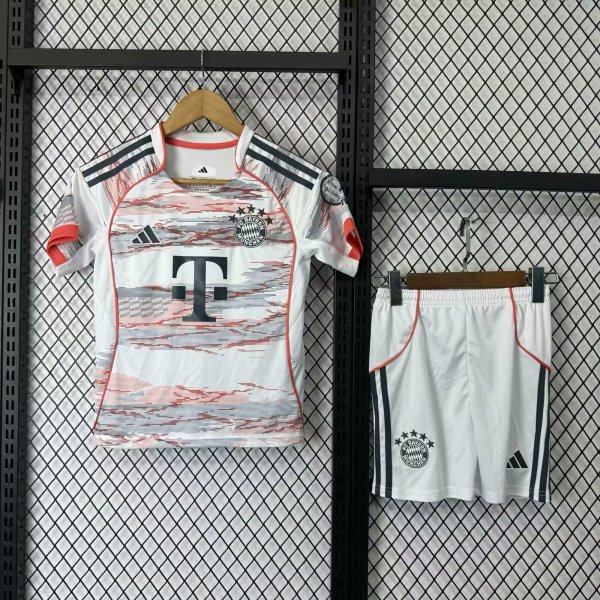 Bayern Munich Away With Pants Sets Fans  1:1 Quality Soccer Jersey   25-26