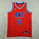 Oklahoma City Thunder Orange  #8 WiILLIAMS 1:1 Quality NBA Jerseys