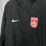 China Windbreaker  Interchange Jacket Black  1:1 Quality Soccer Jersey  25-26
