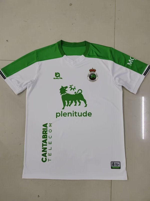 Racing Santander Home  Fans   1:1 Quality Soccer Jersey   24-25