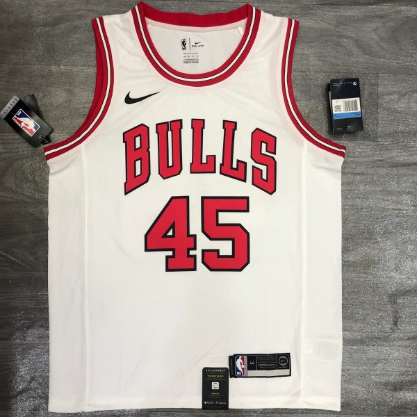 Chicago Bulls White #45 JORDAN 1:1 Quality NBA  Season Jerseys