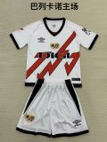 Rayo Vallecano Home kids 1:1 Quality Soccer Jersey   24-25