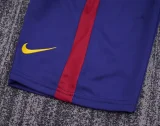 Retro Barcelona Long Home kids  1:1 Quality Soccer Jersey  2014-2015