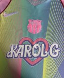 Barcelona Pink KAROLG Special Edition Fans  1:1 Quality Soccer Jersey 25-26  (广告版)