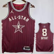 ALL-STAR BRYANT #8 Red NBA Jerseys 24-25