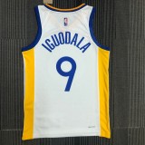 Golden State Warriors White V-Neck #9 IGUODALA 1:1 Quality NBA Season Jerseys  75 Year