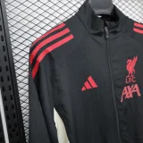 Liverpool Windbreaker  Black 1:1 Quality Soccer Jersey  25-26