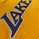 Los Angeles Lakers Yollow  Kobe  #8 BRYANT V-neck  1:1 Quality NBA Season Jerseys  1999-2000