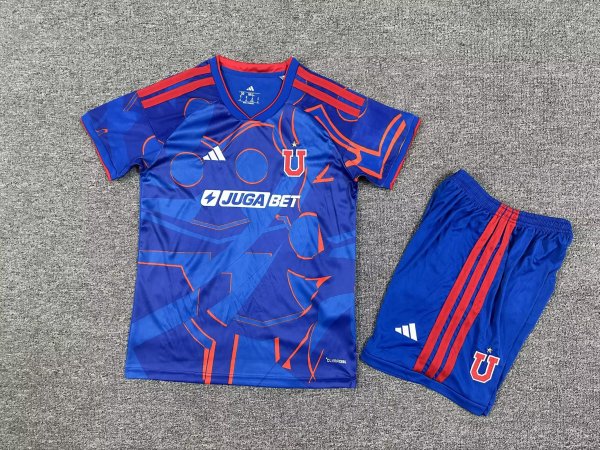 Universidad De Chile Kids   Home Fans  1:1 Quality Soccer Jersey  26-27