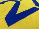 Golden State Warriors  V-neck Yellow JORDAN #22 WINGGINS  1:1 Quality NBA Season Jerseys 2021