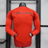 Bayern Munich  home Long sleeves Player 1:1 Quality Soccer Jersey   24-25