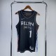 Brooklyn Nets graffiti Black #1 BRIDGES 1:1 Quality NBA  Season Jerseys