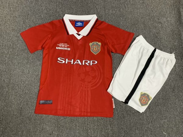 Retro Manchester United Home Kids  1999-2000