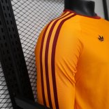 Retro Roma Long sleeve T-shirt Special Edition Red 1:1 Quality Soccer Jersey 25-26