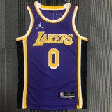 Los Angeles Lakers 75 Year Jordan Pruple #0 WESTBROOK 1:1 Quality NBA Season Jerseys