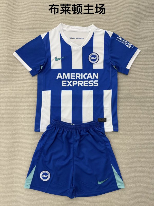 Brighton Home Fans  (Kids and Man)  1:1 Quality Soccer Jersey  25-26