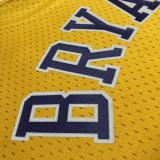 Los Angeles Lakers Kobe #8 BRYANT Yollow round neck NBA Jersey 1997