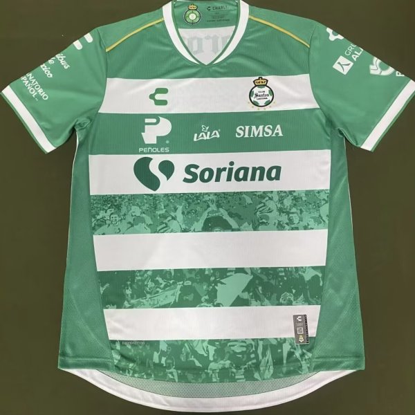 Santos Laguna Home player 1:1 Quality Soccer Jersey   25-26