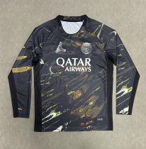 PSG Paris Fourth Away   Long Sleeve  Fans 1:1 Quality Soccer Jersey  25-26