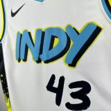 Indiana Pacers City Edition  #43 SIAKAM  NBA Jerseys  2025