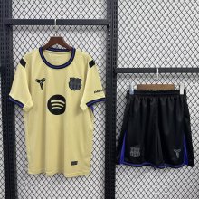 Barcelona Away  With Pants Sets Fans  1:1 Quality Soccer Jersey  25-26